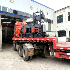 1007型全自動(dòng)液壓對輥制砂機發(fā)貨 發(fā)往江蘇